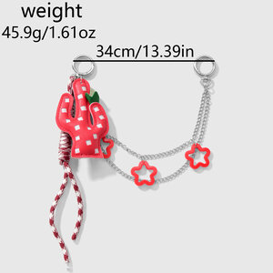 1 Piece Leather Cactus Bag Charms h5 Picture2