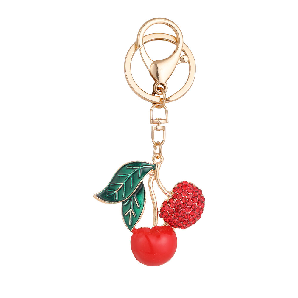 1 Piece Cherry Alloy Keychain 
