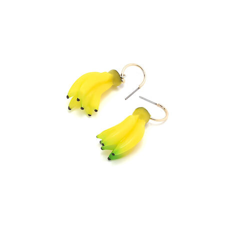 1 paar schattige hars bananen oorbellen 2