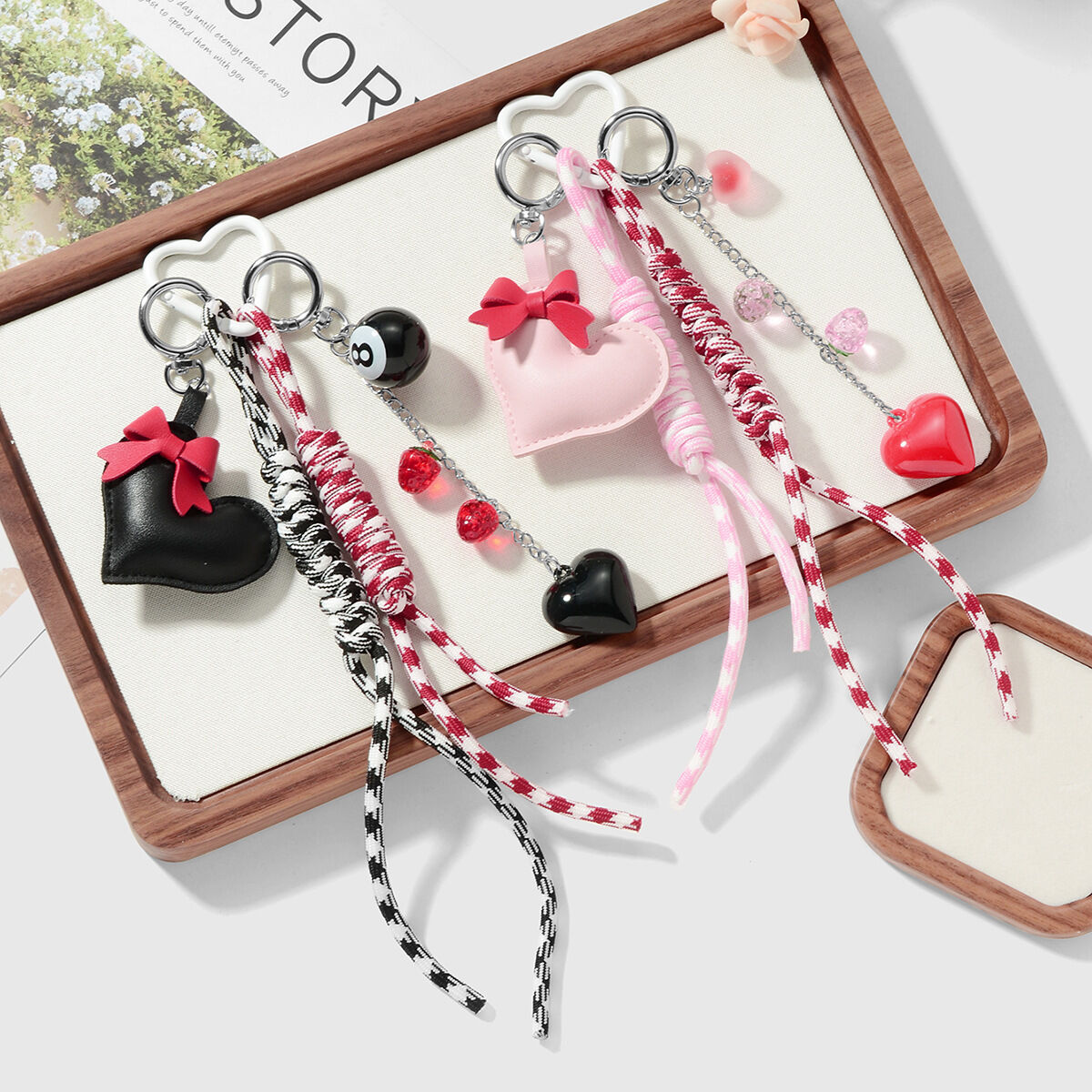 1 Piece Sweet Heart Bag Charms