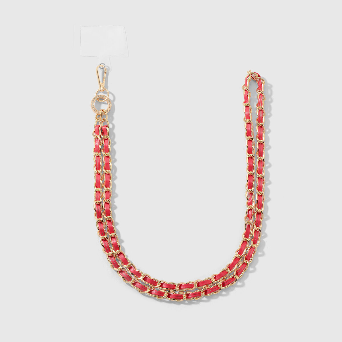 1 Red Leather And Gold Chain Picture4