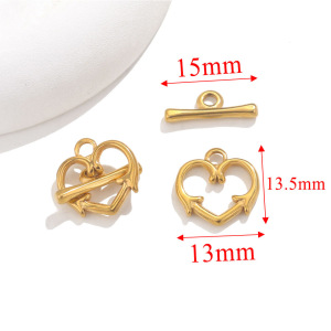 Romantic Series Diy Irregular Shape Stainless Steel Gold Color Links &Amp; Connectors h5 Picture2