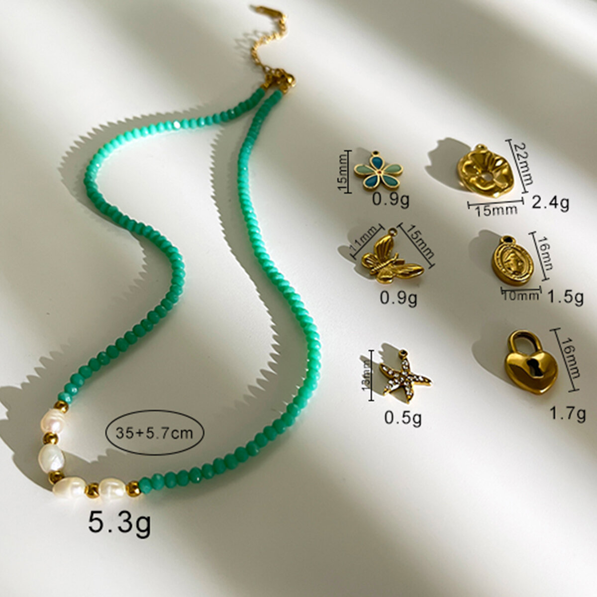 Collana di perline fai da te da 1 pezzo h5 Immagine5