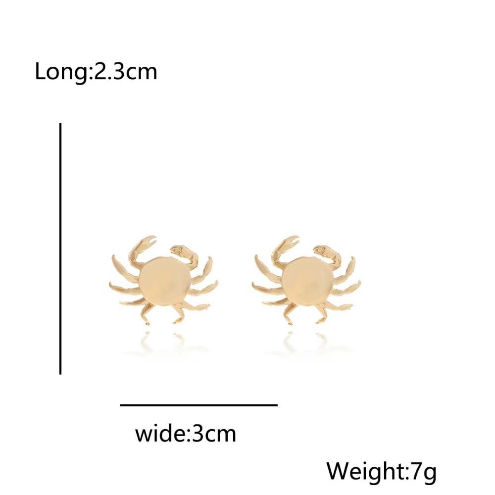 1 Pair Crab Alloy Stud Earrings h5Picture2