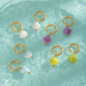 1 paire de boucles d'oreilles pendantes en acier inoxydable en forme de poisson mignon h5 Image4