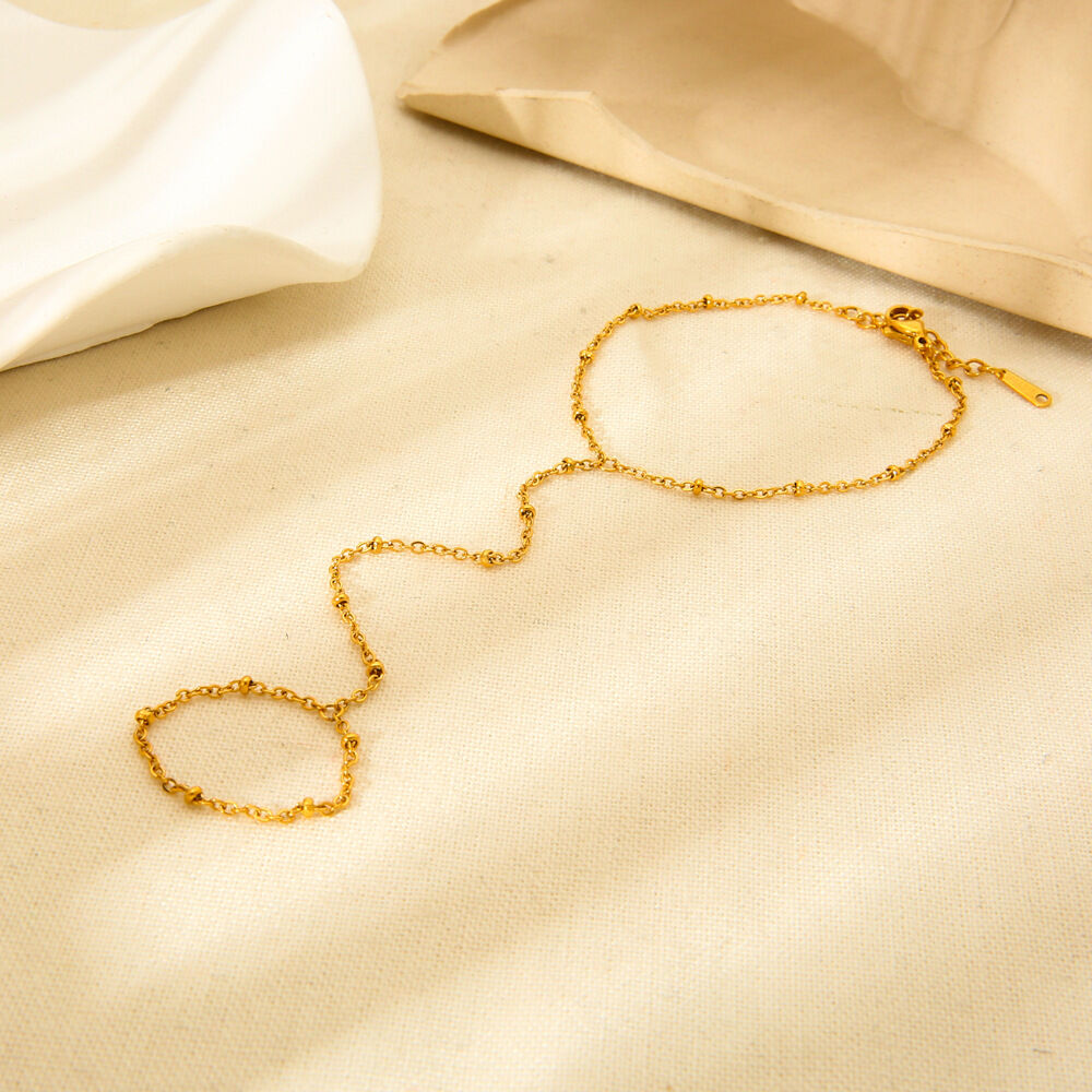 Chain Stainless Steel Waterproof Gold Color  Women's Chain Bracelets Picture2