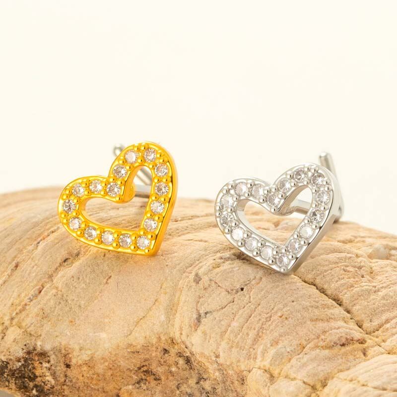 1 pezzo di perno nasale in zircone color rame e oro