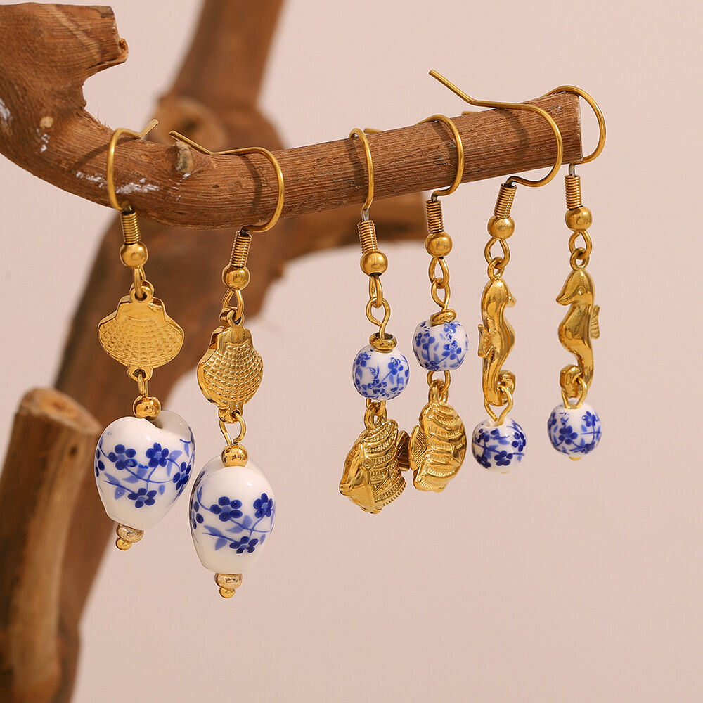 1 Pair Simple Series Daily Animal Stainless Steel Waterproof Women's Earring Sets