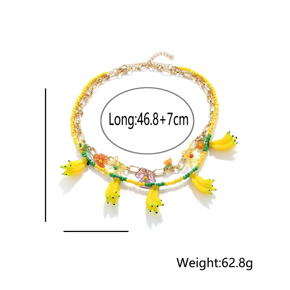 1 Piece Sweet Fruit Layered Necklaces h5
