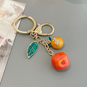 1 Piece Persimmon Alloy Keychain h5 Picture3