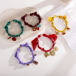 1 Piece Romantic Series Flower Stainless Steel Waterproof Gold Color Anklets h5 Picture4