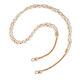 Pearl Braided Mobile Phone Lanyard (With Clip, About 120Cm)