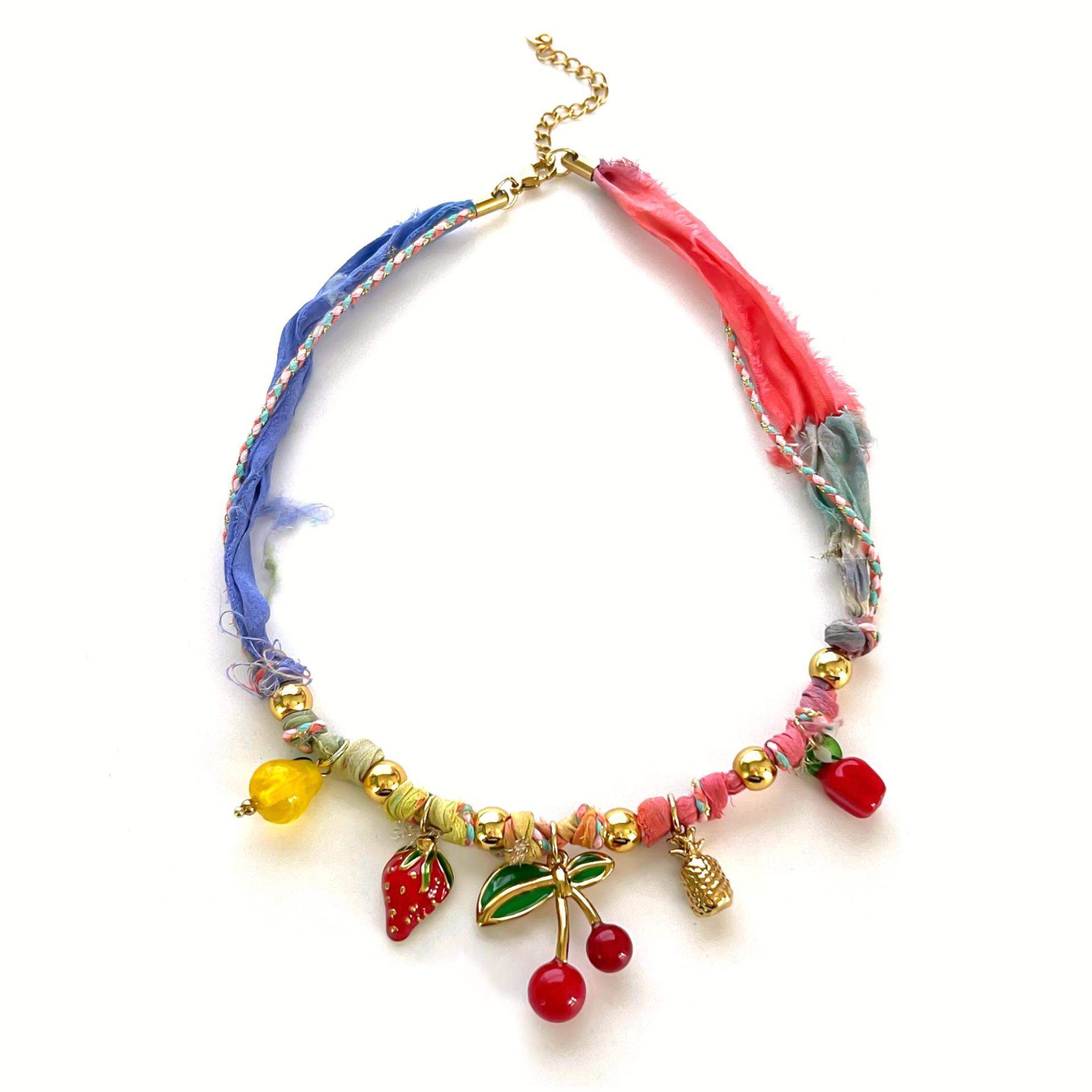 Collana con ciondolo a forma di frutta, 1 pezzo Immagine5