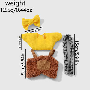 1 Set Cute Plaid Doll Clothes h5 Picture2