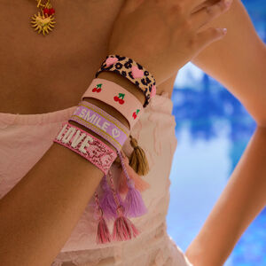 1 Piece Fashionable Series Bohemian Letter Cotton Women's Bangles h5 Picture3