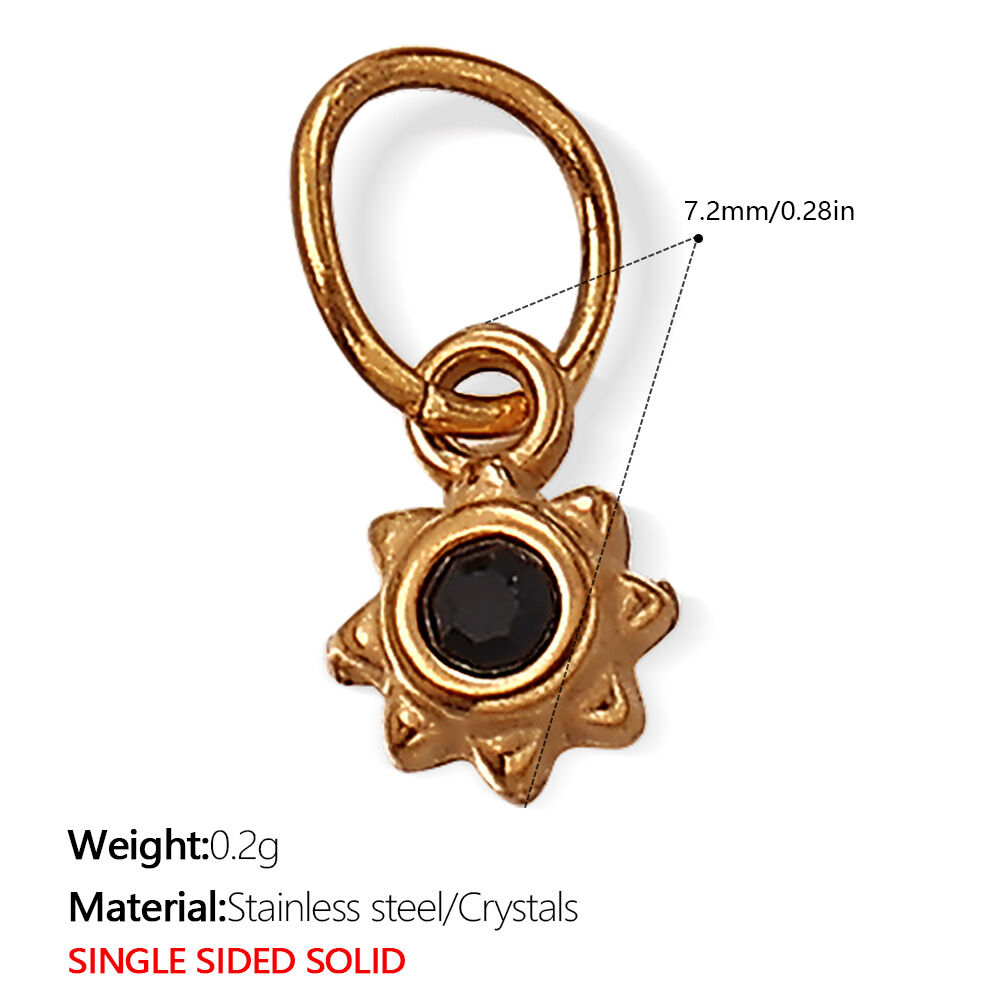 Pj286Gng Black Stone Gold Pendant Picture12