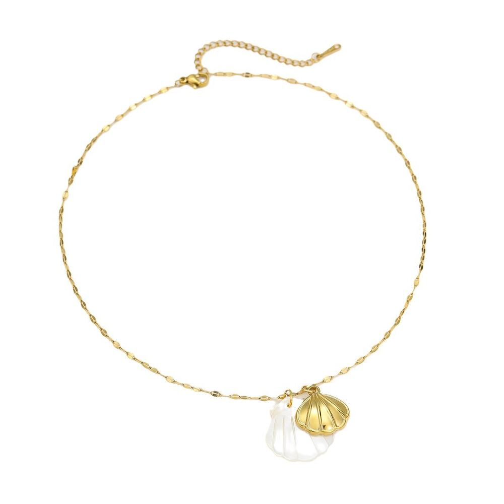 Vacation Turtle Stainless Steel Waterproof Gold Color Women's Pendant Necklaces Picture5