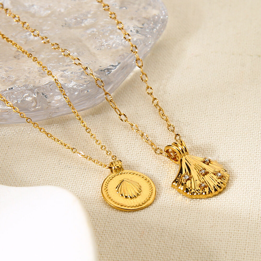 Classic Series Retro Turtle Stainless Steel Waterproof  Gold Color Zircon Unisex Pendant Necklaces Picture3