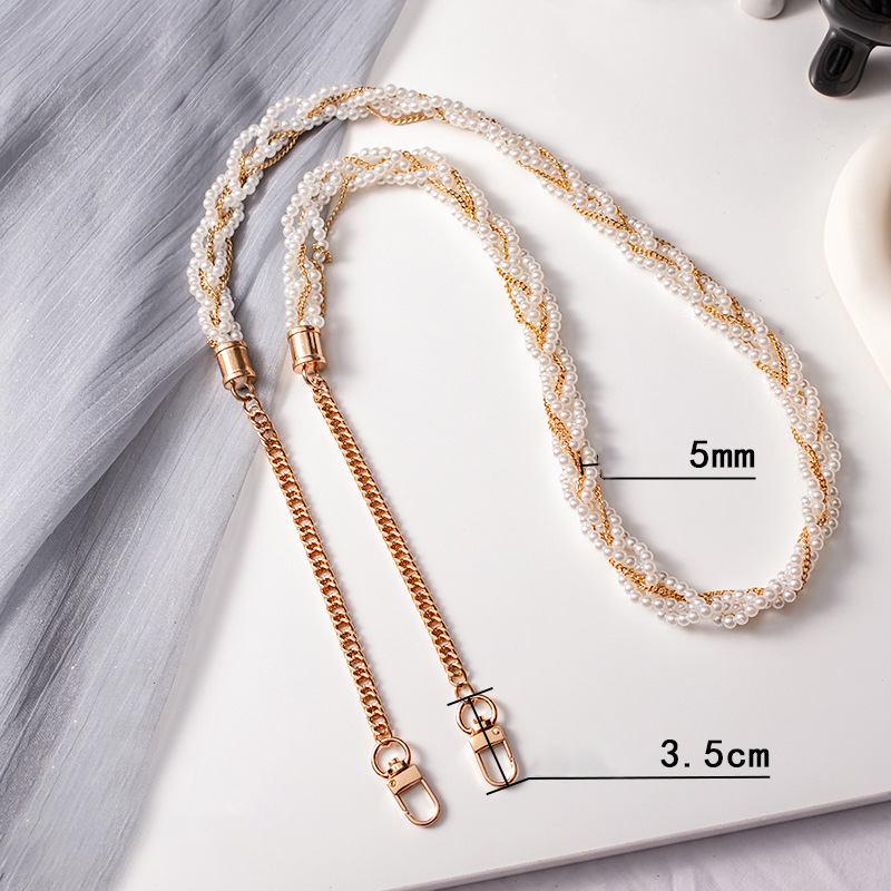 1 Piece Elegant Series Beads Aluminum Extension Chain Phone Strap Picture5