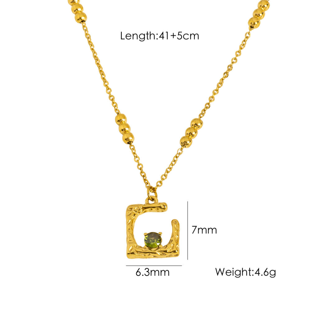 Vintage and Elegant Stainless Steel Waterproof Pendant Necklace for Women 