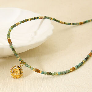 Collana con perline di pietre naturali da 1 pezzo h5 Immagine4