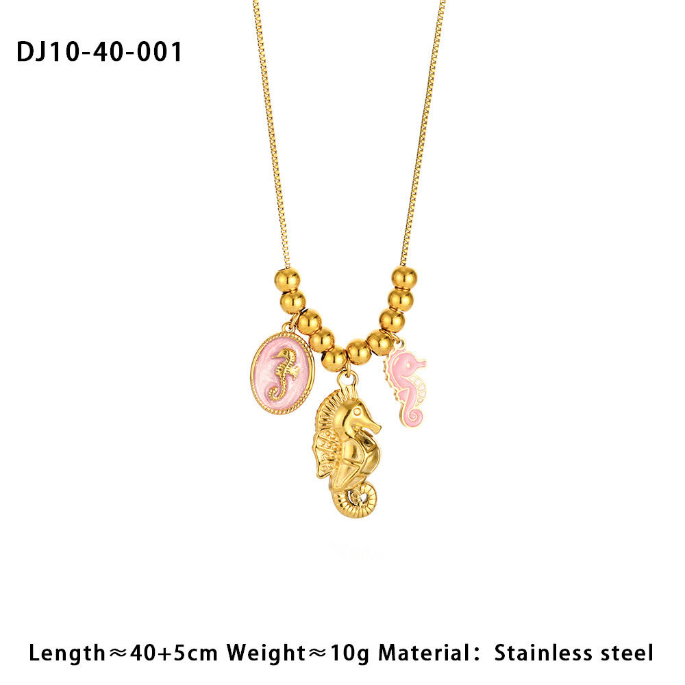1 Piece Romantic Series Elegant Heart Stainless Steel Waterproof Gold Color Women's Pendant Necklaces Picture2