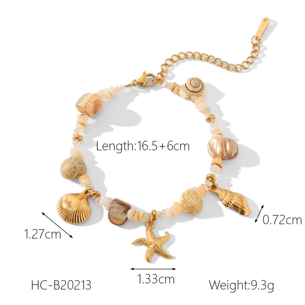 Simple Vacation Turtle Stainless Steel Waterproof Gold Color Shell Women's Pendant Necklaces Picture2