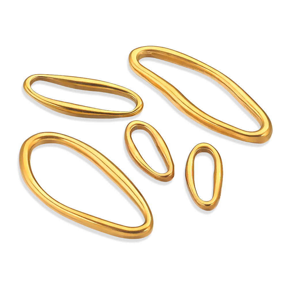 1 Piece Irregular DIY  Stainless Steel Waterproof Jewelry Charms h5 Picture2