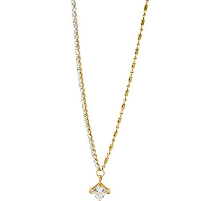 Simple Series Daily Geometric Stainless Steel Waterproof  Women's Chain Necklaces Picture5