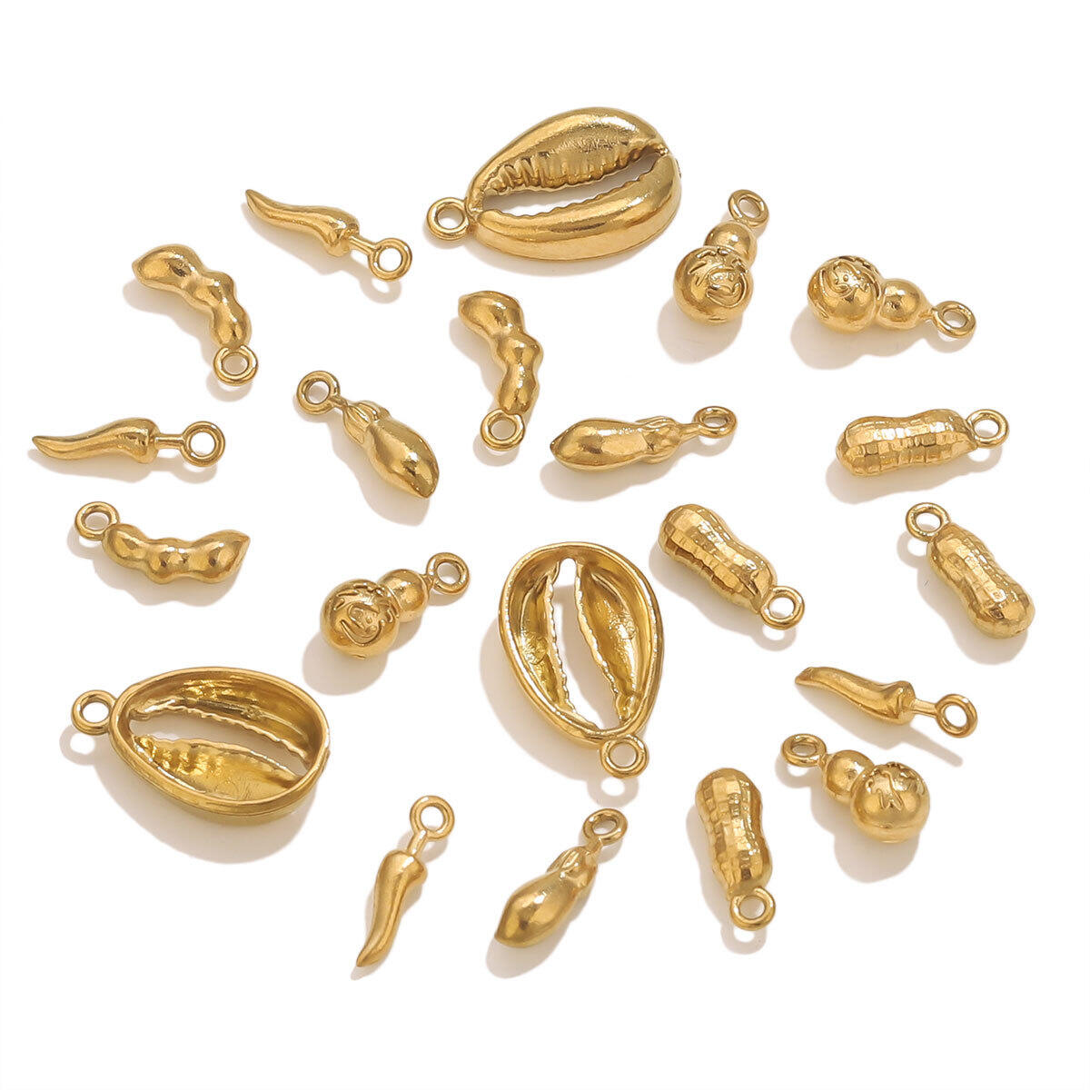 1 Piece DIY Shell Stainless Steel Waterproof Women's Pendants Picture5