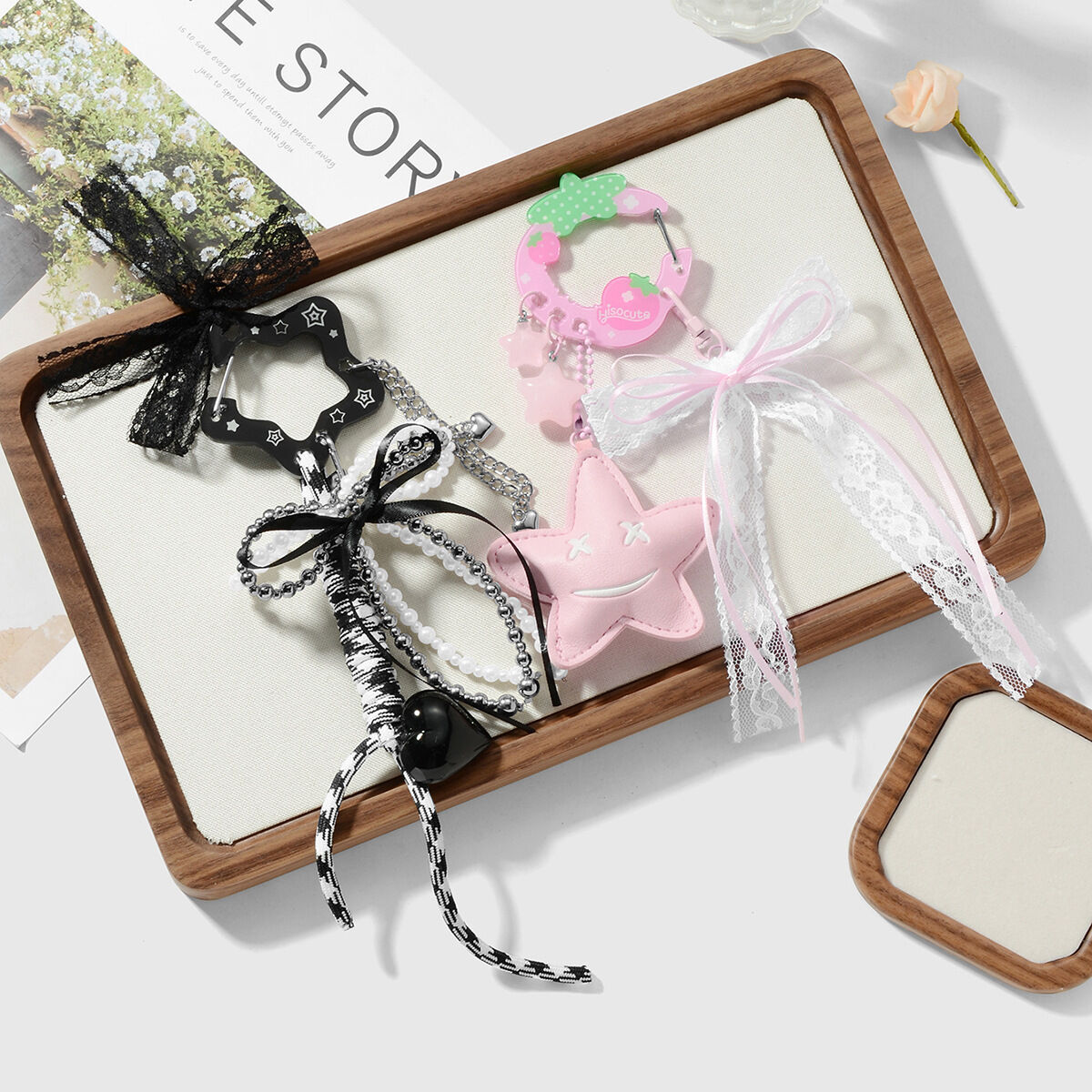 1 Piece Sweet Bow Knot Bag Charms