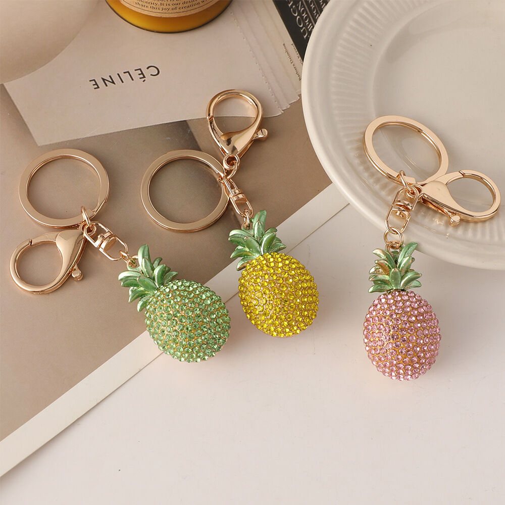 1 Piece Pineapple Alloy Keychain 2