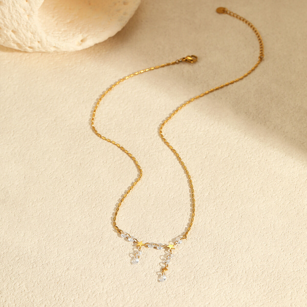 Simple Sweet Star Stainless Steel Waterproof Women's Chain Necklaces Picture3