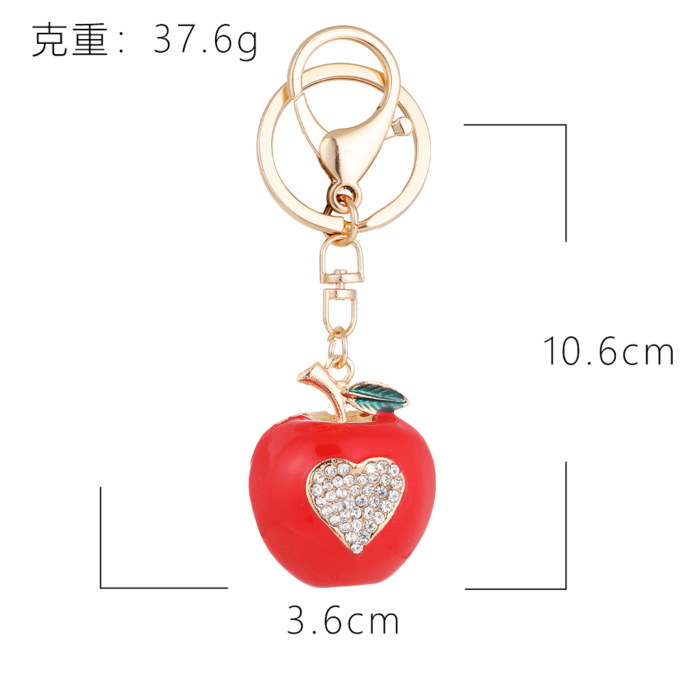 1 Piece Apple Alloy Keychain Picture2