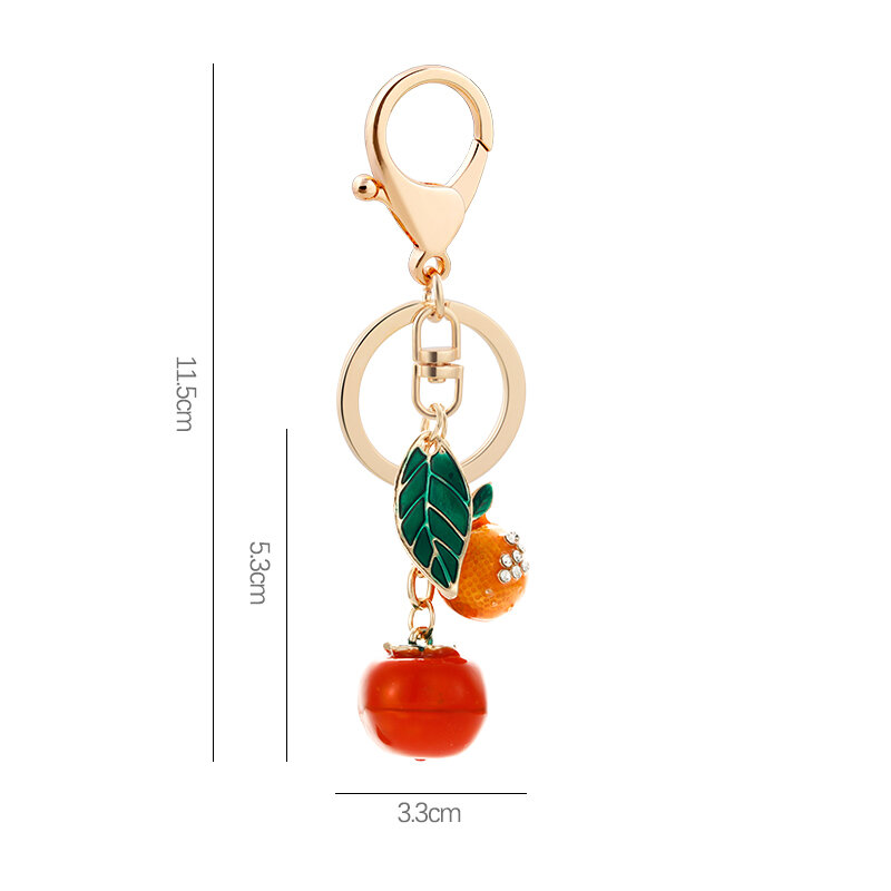 1 Piece Persimmon Alloy Keychain h5Picture2