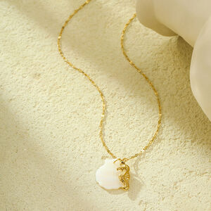 Vacation Turtle Stainless Steel Waterproof Gold Color Women's Pendant Necklaces h5 Picture4