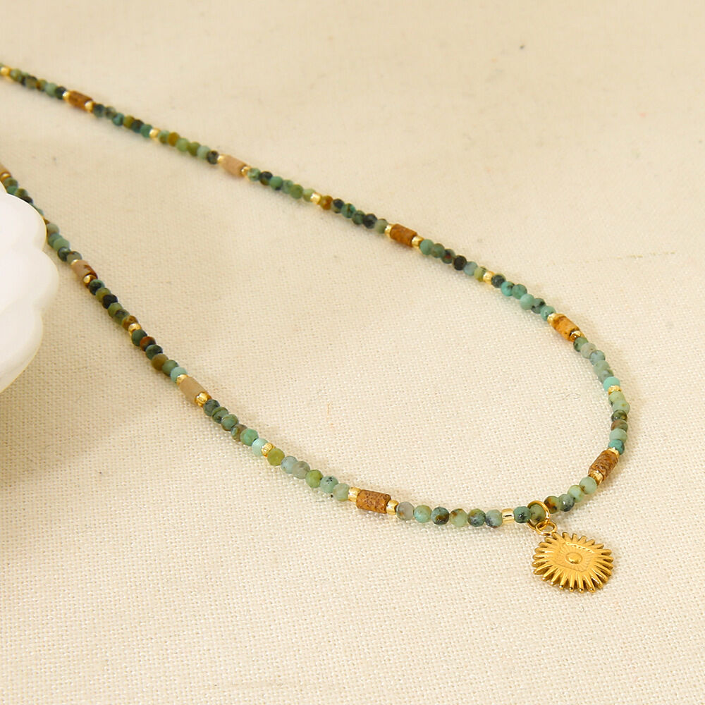 Collana con perline di pietre naturali da 1 pezzo h5Immagine3