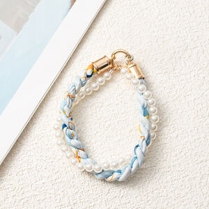 1 Piece Stylish Series Sennit Scarves Beads Aluminum Phone Strap h5