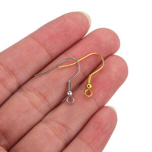 1 Piece Ear Hook Daily Solid Color Stainless Steel Waterproof Jewelry Charms h5 Picture6