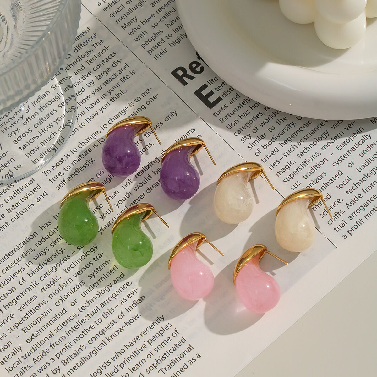 1 Pair Drop Shape Earrings h5 Picture2