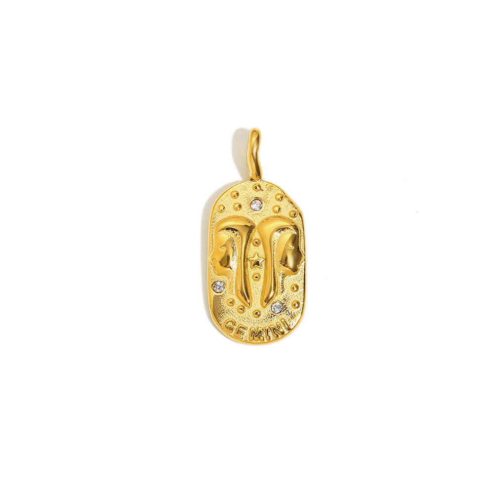 Constellation Pendant-Gold-Gemini Picture12