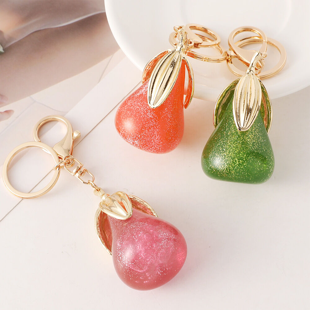 1 Piece Pear Alloy Keychain