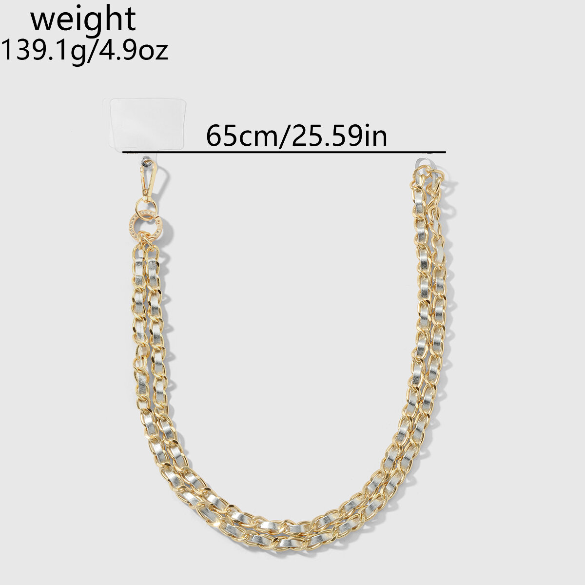 1 Piece Leather Chain Alloy Phone Chain h5 Picture2