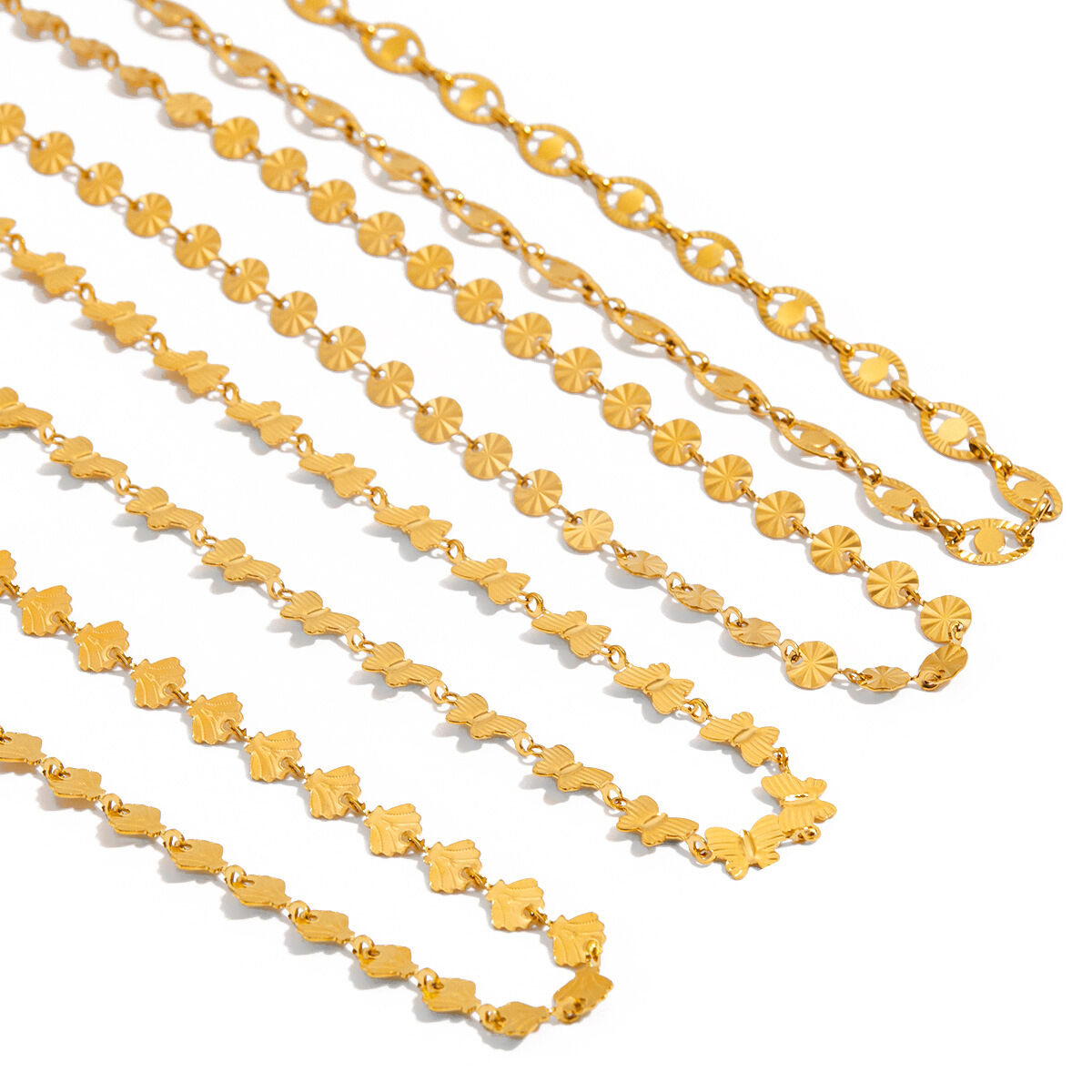 1 Piece Classic Shell Stainless Steel Waterproof Gold Color Women's Chain Necklaces Picture6