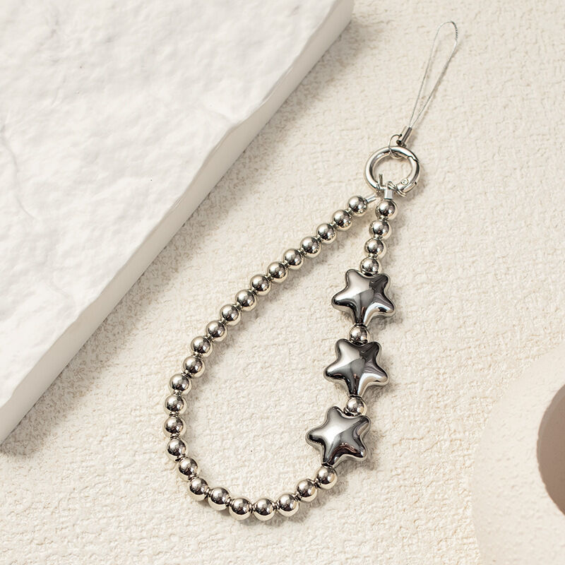 1 Piece Stylish Series Silver Heart Aluminum Phone Strap h5 Picture2