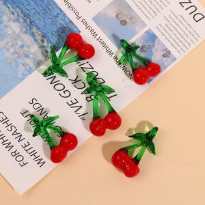 1 Piece Simple Series Cute Plant Glass Jewelry Beads h5 Picture3