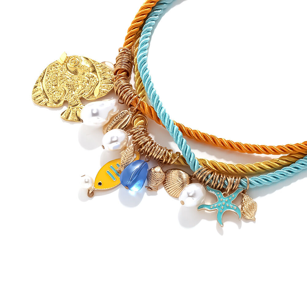 1 set  style rope layered necklaces h5 Picture3