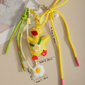 Simple Series Casual Solid Color PU Women's Bag charms h5 Picture4