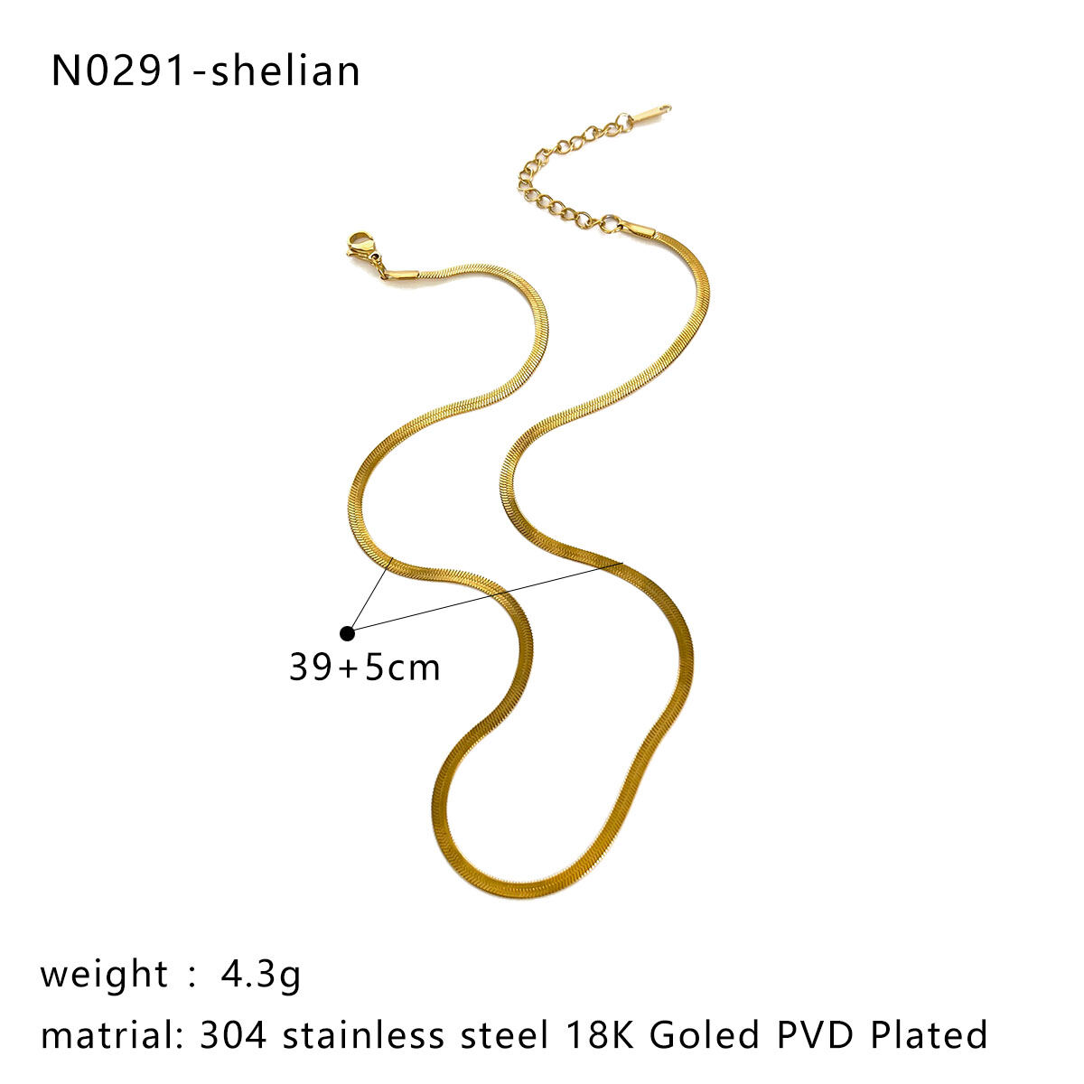 1 Piece Letter Stainless Steel Waterproof Gold Color Rhinestone Pendant Necklace h5 Picture2