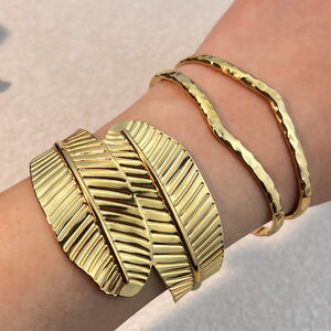 1 Stück wasserdichtes Armband aus Edelstahl in Goldfarbe h5 Bild3